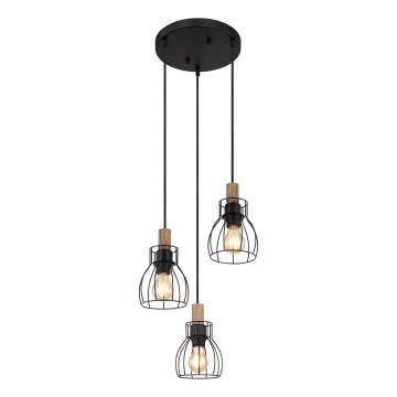 Globo - Suspension filaire 3xE27/40W/230V