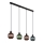 Globo - Suspension filaire 4xE27/25W/230V cuivre/vert/bleu