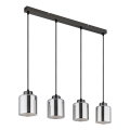 Globo - Suspension filaire 4xE27/60W/230V chrome brillant