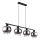 Globo - Suspension filaire 4xE27/9W/230V noir