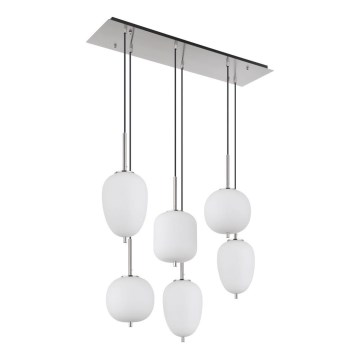 Globo - Suspension filaire 6xE14/40W/230V chrome brillant