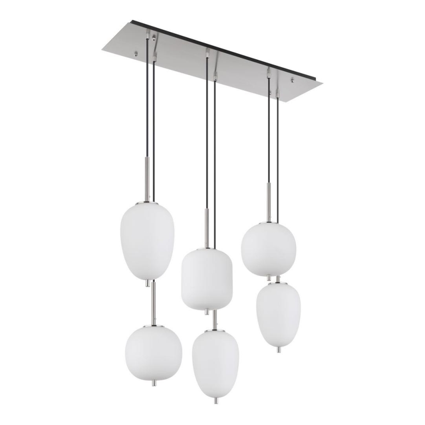 Globo - Suspension filaire 6xE14/40W/230V chrome brillant