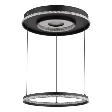 Globo - Suspension filaire à intensité variable LED/54W/230V 2700-6500K d. 60 cm noir + Télécommande