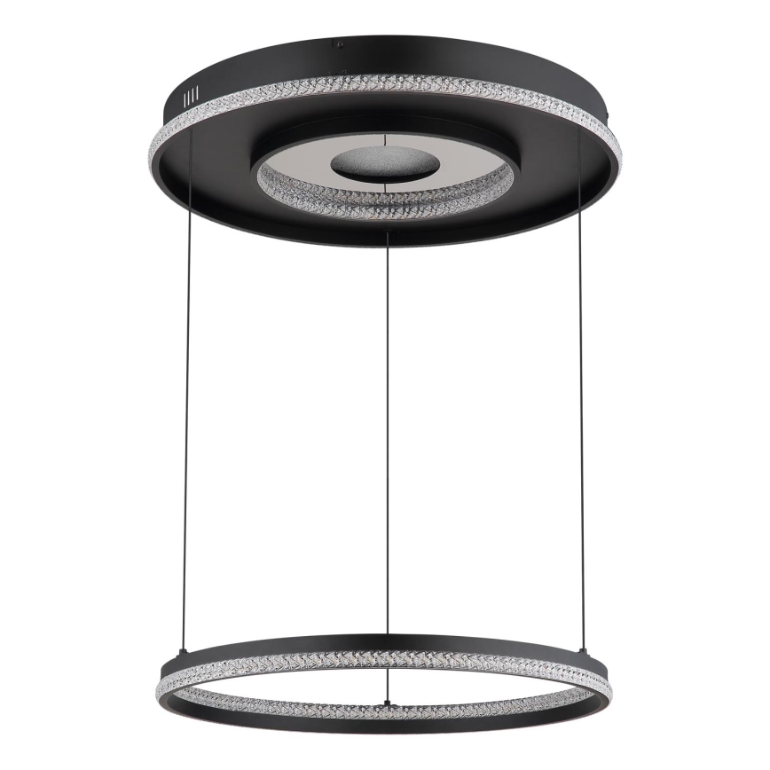 Globo - Suspension filaire à intensité variable LED/54W/230V 2700-6500K d. 60 cm noir + Télécommande