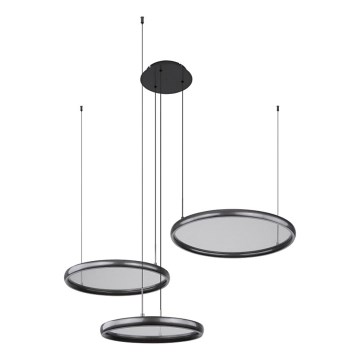 Globo - Suspension filaire à intensité variable LED/55W/230V 2700-6000K noir + Télécommande