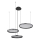 Globo - Suspension filaire à intensité variable LED/55W/230V 2700-6000K noir + Télécommande