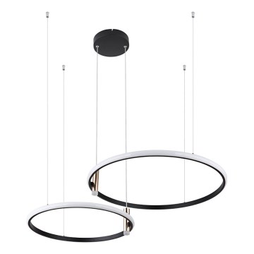 Globo - Suspension filaire à intensité variable LED/55W/230V 2700-6000K noir + Télécommande