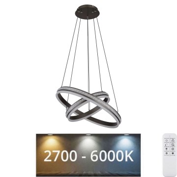 Globo - Suspension filaire à intensité variable LED/60W/230V 2700K-6000K + télécommande