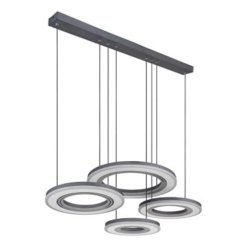 Globo - Suspension filaire à intensité variable LED/80W/230V 2700-6000K noir + Télécommande