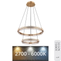 Globo - Suspension filaire en cristal à intensité variable LED/78W/230V 2700K-6000K + télécommande