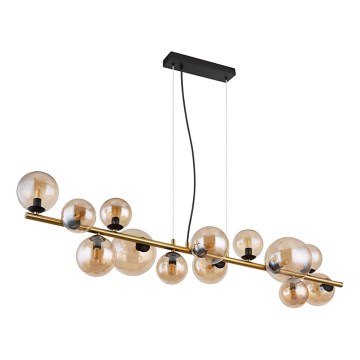 Globo - Suspension filaire LED 13xG9/3,5W/230V fumé/marron