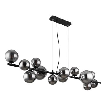 Globo - Suspension filaire LED 13xG9/3,5W/230V fumé/noir