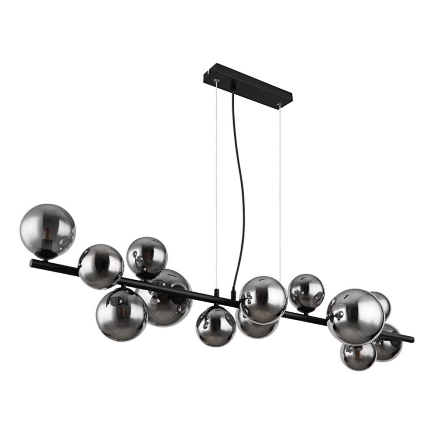 Globo - Suspension filaire LED 13xG9/3,5W/230V fumé/noir
