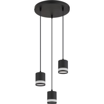 Globo - Suspension filaire LED 3xGX53/7W/230V 3000K noir