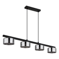 Globo - Suspension filaire LED 4xGX53/6W/230V fumé/noir