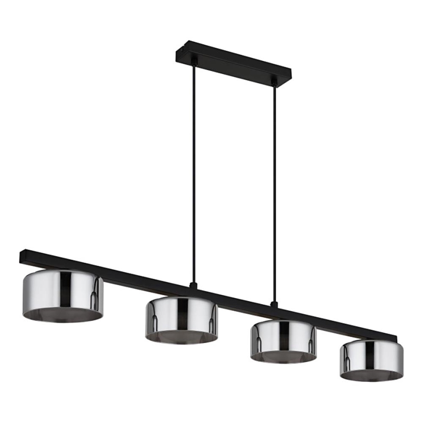 Globo - Suspension filaire LED 4xGX53/6W/230V fumé/noir