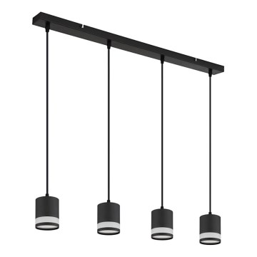 Globo - Suspension filaire LED 4xGX53/7W/230V 3000K noir