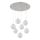 Globo - Suspension filaire LED 7xG9/3,5W/230V blanc