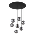 Globo - Suspension filaire LED 7xG9/3,5W/230V fumé/noir