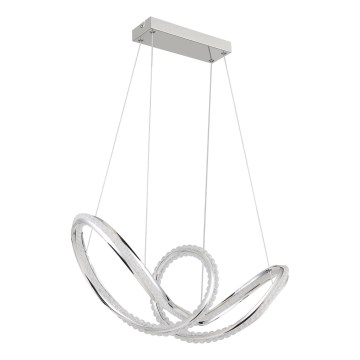 Globo - Suspension LED à intensité variable sur câble LED/45W/230V 2700-6000K chrome brillant + télécommande