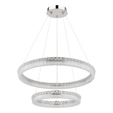 Globo - Suspension LED dimmable sur câble LED/72W/230V 2700-6000K transparente + télécommande