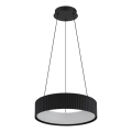 Globo - Suspension LED sur câble, 45 W, 230 V, 2700/4000/6000 K, Ø 46 cm, noire