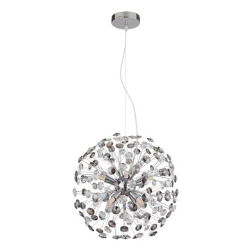 Globo - Suspension LED sur câble 8xG9/3,5W/230V diam. 40 cm chrome brillant