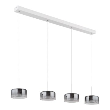 Globo - Suspension LED sur câble LED/24W/230V blanc/fumé