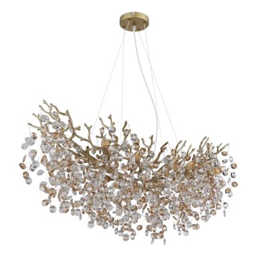 Globo - Suspension sur câble 10xE14/40W/230V dorée