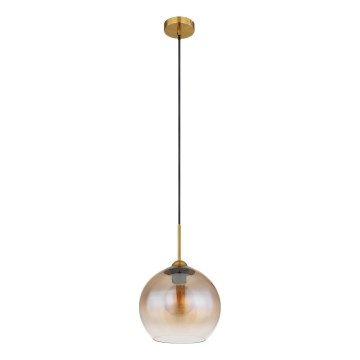 Globo - Suspension sur câble 1xE27/60W/230V laiton