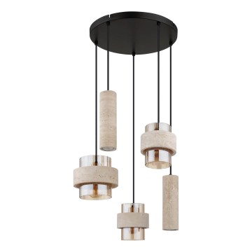 Globo - Suspension sur câble 3xE27/40W/230V + 2xGU10/10W