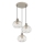 Globo - Suspension sur câble 3xE27/40W/230V beige