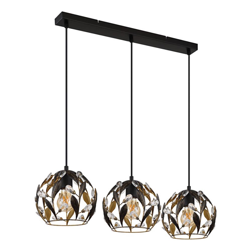 Globo - Suspension sur câble 3xE27/40W/230V