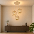 Globo - Suspension sur câble 3xE27/40W/230V