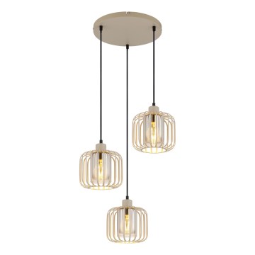 Globo - Suspension sur câble 3xE27/40W/230V