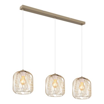 Globo - Suspension sur câble 3xE27/40W/230V