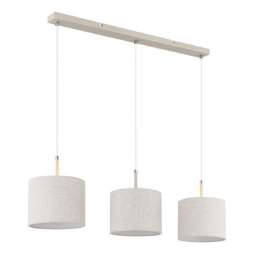 Globo - Suspension sur câble 3xE27/40W/230V