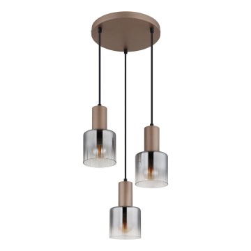 Globo - Suspension sur câble 3xE27/40W/230V
