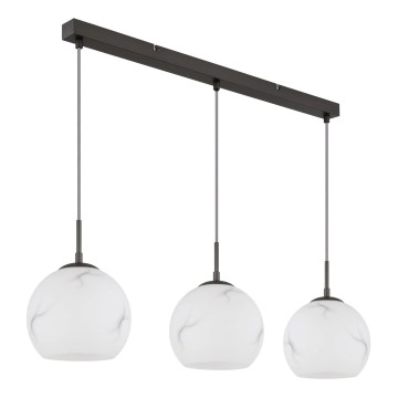Globo - Suspension sur câble 3xE27/60W/230V