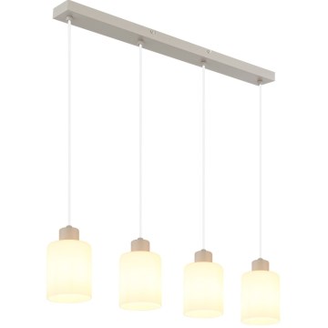 Globo - Suspension sur câble 4xE27/40W/230V