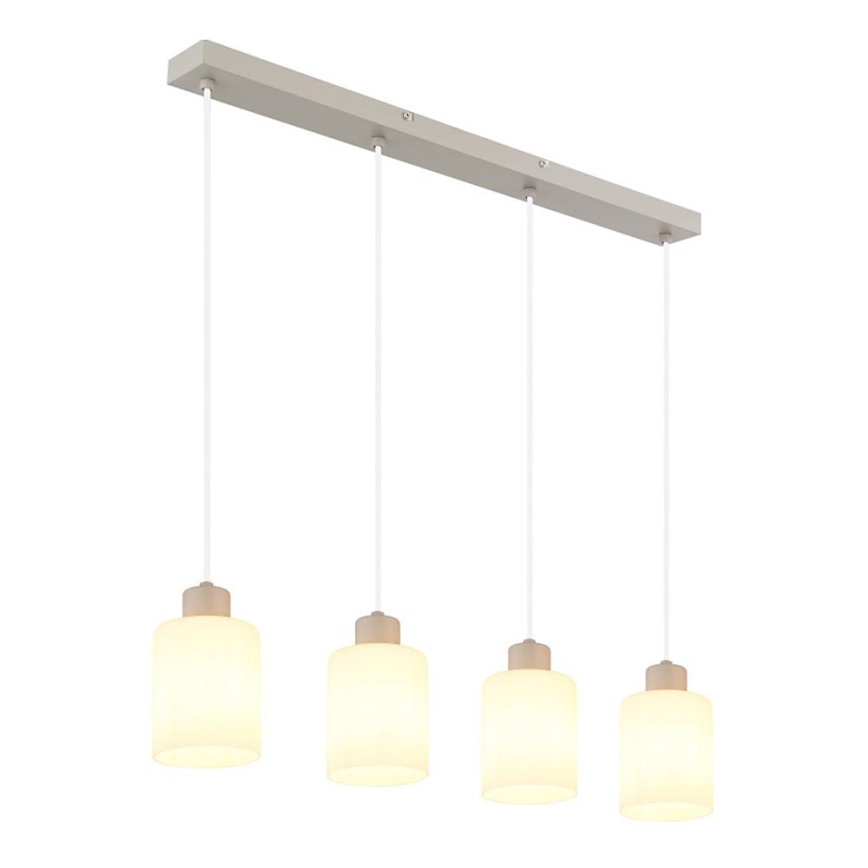 Globo - Suspension sur câble 4xE27/40W/230V