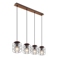 Globo - Suspension sur câble 4xE27/40W/230V