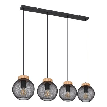 Globo - Suspension sur câble 4xE27/40W/230V