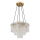 Globo - Suspension sur câble 5xE27/60W/230V dorée