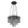 Globo - Suspension sur câble 5xE27/60W/230V noire