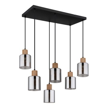 Globo - Suspension sur câble 6xE27/25W/230V