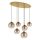 Globo - Suspension sur câble 6xE27/60W/230V, finition laiton