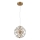 Globo - Suspension sur câble LED, 12W, 230V, 3000K, dorée