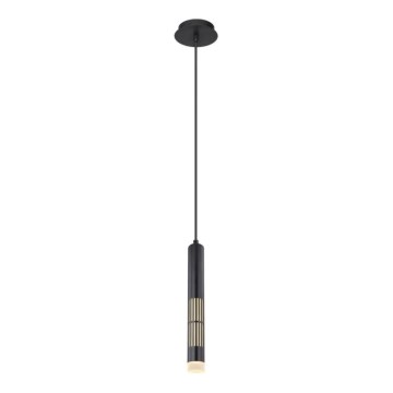 Globo - Suspension sur câble LED/12W/230V 3000K noir
