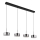 Globo - Suspension sur câble LED/24W/230V noir/fumé